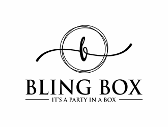 Bling Box It’s a party in a box logo design by hopee