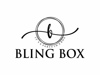 Bling Box It’s a party in a box logo design by hopee