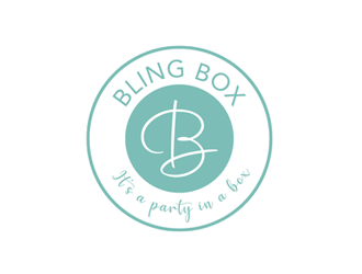 Bling Box It’s a party in a box logo design by ingepro