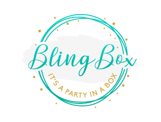 Bling Box It’s a party in a box logo design by akilis13