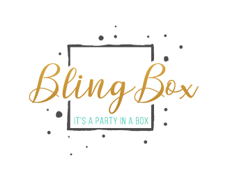 Bling Box It’s a party in a box logo design by akilis13