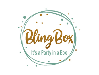 Bling Box It’s a party in a box logo design by akilis13