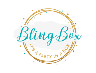 Bling Box It’s a party in a box logo design by akilis13