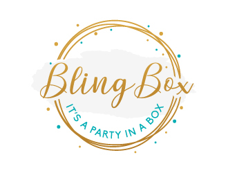 Bling Box It’s a party in a box logo design by akilis13