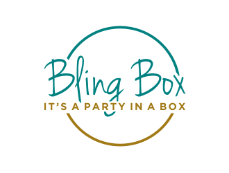 Bling Box It’s a party in a box logo design by Zhafir