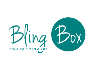 Bling Box It’s a party in a box logo design by Zhafir