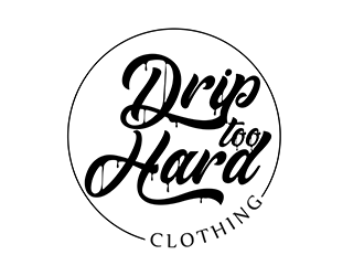 Drip Too Hard Clothing logo design by 3Dlogos