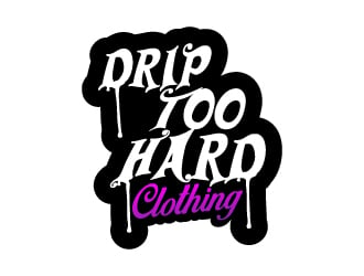 Drip Too Hard Clothing logo design by designbyorimat