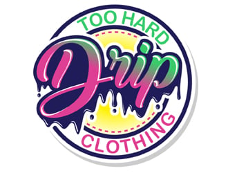 Drip Too Hard Clothing logo design by MAXR