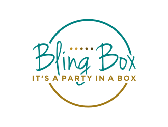 Bling Box It’s a party in a box logo design by Zhafir