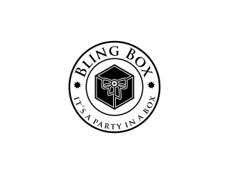 Bling Box It’s a party in a box logo design by oke2angconcept