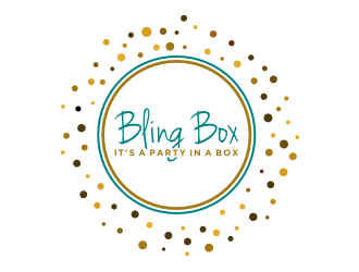 Bling Box It’s a party in a box logo design by Zhafir