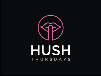 HUSH Thursdays logo design by mbamboex