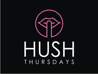 HUSH Thursdays logo design by mbamboex