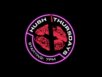 HUSH Thursdays logo design by pollo