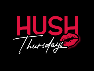 HUSH Thursdays logo design by hidro