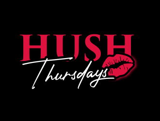 HUSH Thursdays logo design by hidro