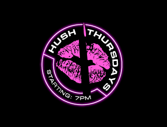 HUSH Thursdays logo design by pollo