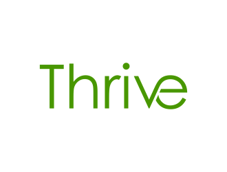 Thrive logo design by GassPoll