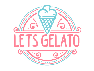 Lets Gelato logo design by AamirKhan