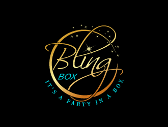 Bling Box It’s a party in a box logo design by torresace