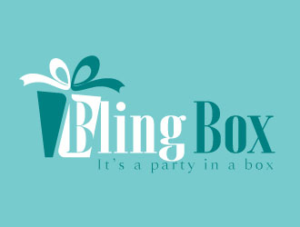 Bling Box It’s a party in a box logo design by Webphixo