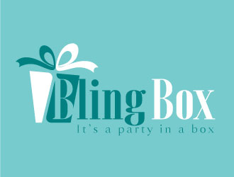 Bling Box It’s a party in a box logo design by Webphixo