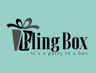 Bling Box It’s a party in a box logo design by Webphixo