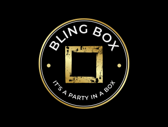 Bling Box It’s a party in a box logo design by falah 7097