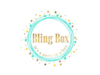 Bling Box It’s a party in a box logo design by Webphixo