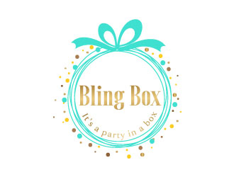 Bling Box It’s a party in a box logo design by Webphixo