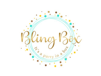 Bling Box It’s a party in a box logo design by Webphixo