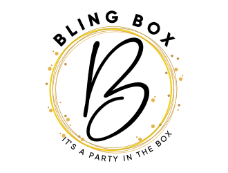 Bling Box It’s a party in a box logo design by coco