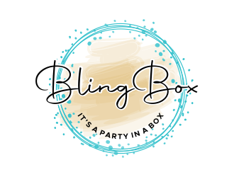 Bling Box It’s a party in a box logo design by done