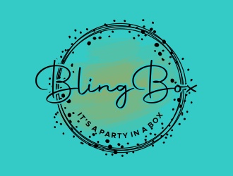 Bling Box It’s a party in a box logo design by done