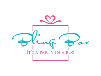 Bling Box It’s a party in a box logo design by bismillah