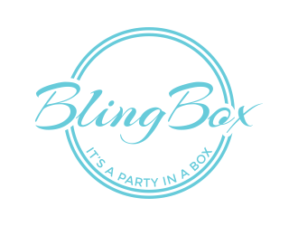 Bling Box It’s a party in a box logo design by maseru