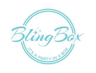 Bling Box It’s a party in a box logo design by maseru