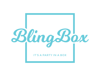 Bling Box It’s a party in a box logo design by maseru