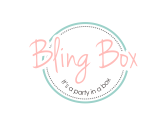 Bling Box It’s a party in a box logo design by Greenlight