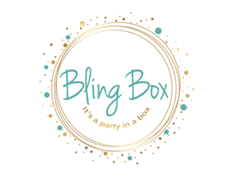 Bling Box It’s a party in a box logo design by ingepro