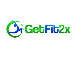 Get Fit 2x logo design by KDesigns