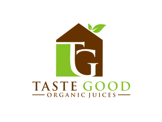 Taste Good Organic Juices  The Full name of co  The Authentic Juice Co. Taste Good Juices logo design by Artomoro