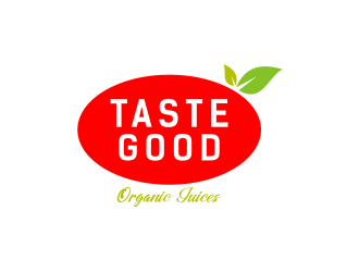 Taste Good Organic Juices  The Full name of co  The Authentic Juice Co. Taste Good Juices logo design by Artomoro