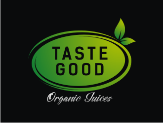 Taste Good Organic Juices  The Full name of co  The Authentic Juice Co. Taste Good Juices logo design by Artomoro