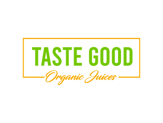 Taste Good Organic Juices  The Full name of co  The Authentic Juice Co. Taste Good Juices logo design by sakarep