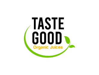 Taste Good Organic Juices  The Full name of co  The Authentic Juice Co. Taste Good Juices logo design by sakarep