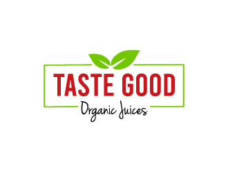 Taste Good Organic Juices  The Full name of co  The Authentic Juice Co. Taste Good Juices logo design by sakarep