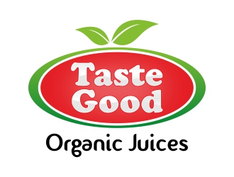 Taste Good Organic Juices  The Full name of co  The Authentic Juice Co. Taste Good Juices logo design by rizuki