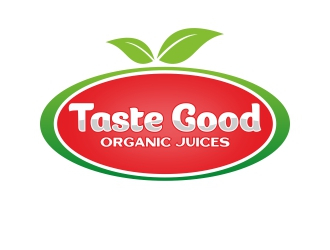 Taste Good Organic Juices  The Full name of co  The Authentic Juice Co. Taste Good Juices logo design by rizuki